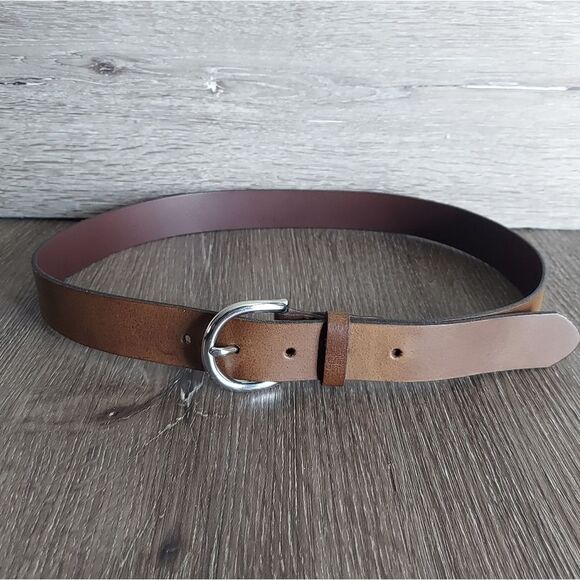 GAP Women's Brown Leather Belt Small - Picture 1 of 6